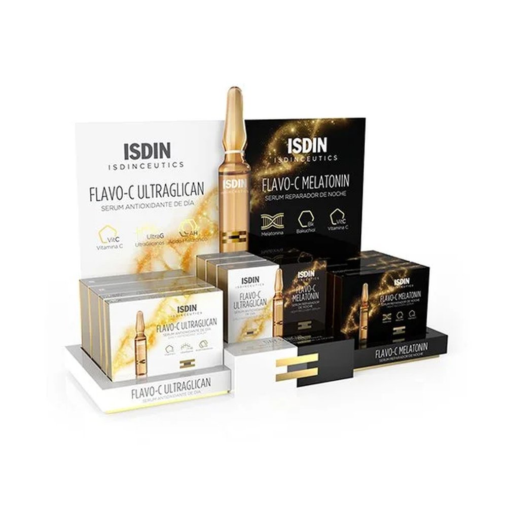 isdin – flavo c serum jour et nuit 24h 10+10amp