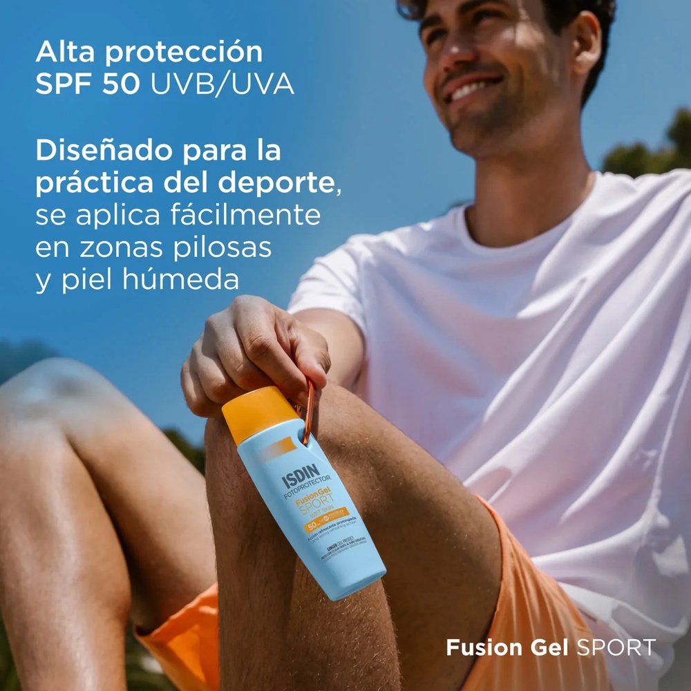 isdin – fotoprotector fusion gel sport slaire wet skin spf50 – 100ml isdin – fotoprotector fusion gel sport slaire wet skin spf50 – 100ml