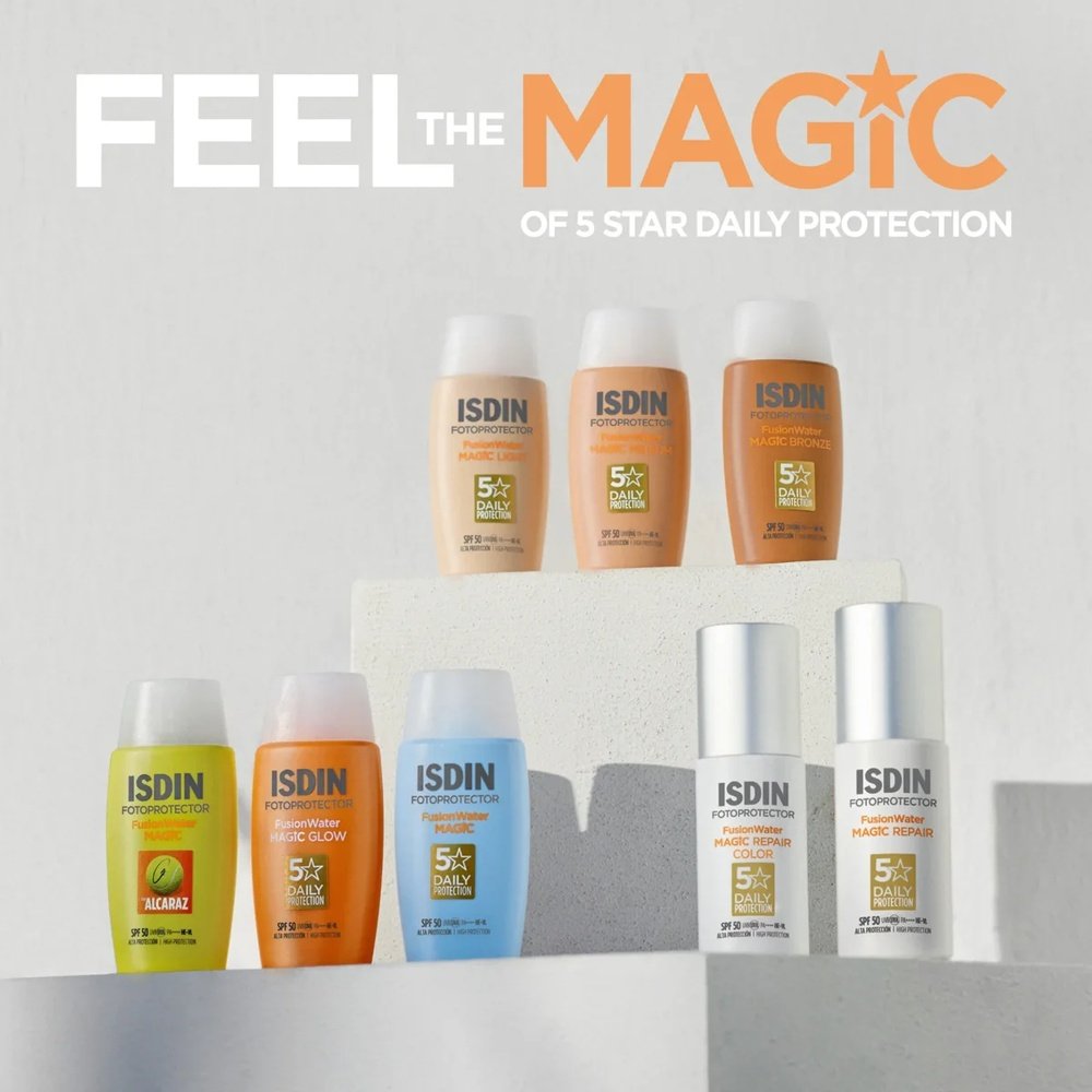 isdin – fotoprotector fusion water magic color solaire teinte light spf50 – 50ml isdin – fotoprotector fusion water magic color solaire teinte light spf50 – 50ml
