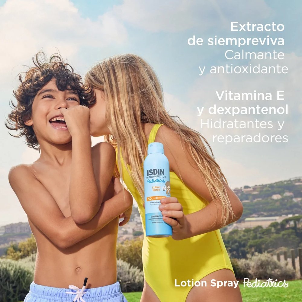 isdin – fotoprotector pediatrics lotion spray solaire spf50 – 250ml isdin – fotoprotector pediatrics lotion spray solaire spf50 – 250ml