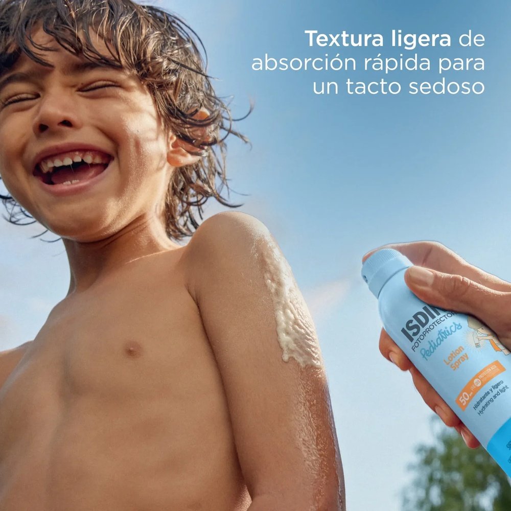 isdin – fotoprotector pediatrics lotion spray solaire spf50 – 250ml isdin – fotoprotector pediatrics lotion spray solaire spf50 – 250ml