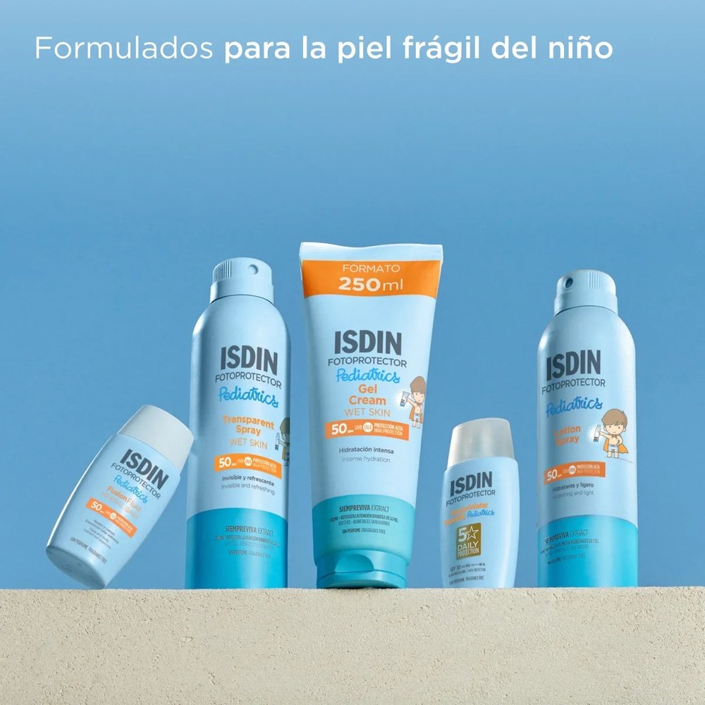isdin – fotoprotector pediatrics lotion spray solaire spf50 – 250ml isdin – fotoprotector pediatrics lotion spray solaire spf50 – 250ml