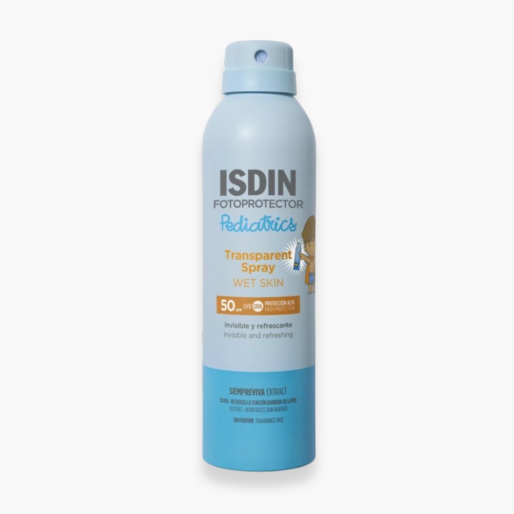 isdin – fotoprotector pediatrics spray wet skin solaire spf50 – 250ml