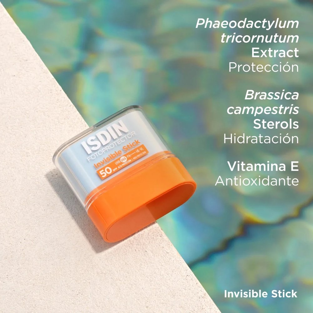 isdin – fotoprotector stick invisible solaire spf50 – 10g isdin – fotoprotector stick invisible solaire spf50 – 10g