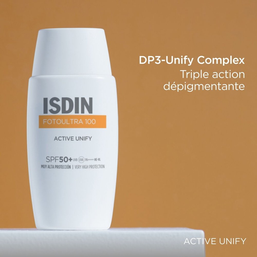 isdin – fotoultra 100 active unify solaire depigmentant spf50+ – 50ml isdin – fotoultra 100 active unify solaire depigmentant spf50+ – 50ml