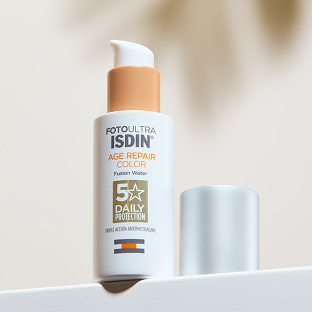 isdin – fotoultra age repair color fusion water solaire teinte anti age spf50 – 50ml isdin – fotoultra age repair color fusion water solaire teinte anti age spf50 – 50ml