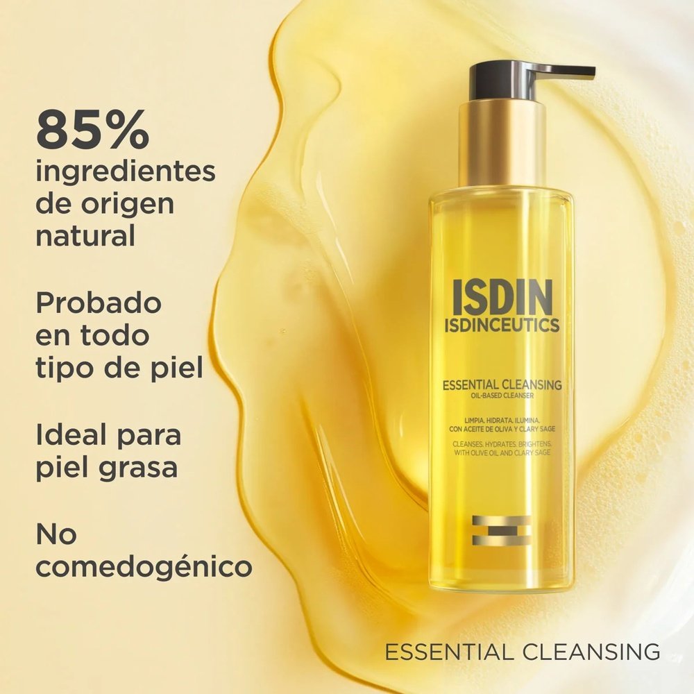 isdin – isdinceutics essential cleansing huile nettoyante – 200ml isdin – isdinceutics essential cleansing huile nettoyante – 200ml