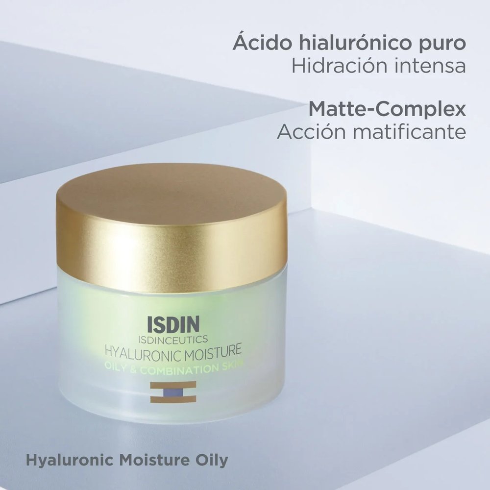 isdin – isdinceutics hyaluronic moisture creme hydratante peau mixte a grasse – 50g isdin – isdinceutics hyaluronic moisture creme hydratante peau mixte a grasse – 50g