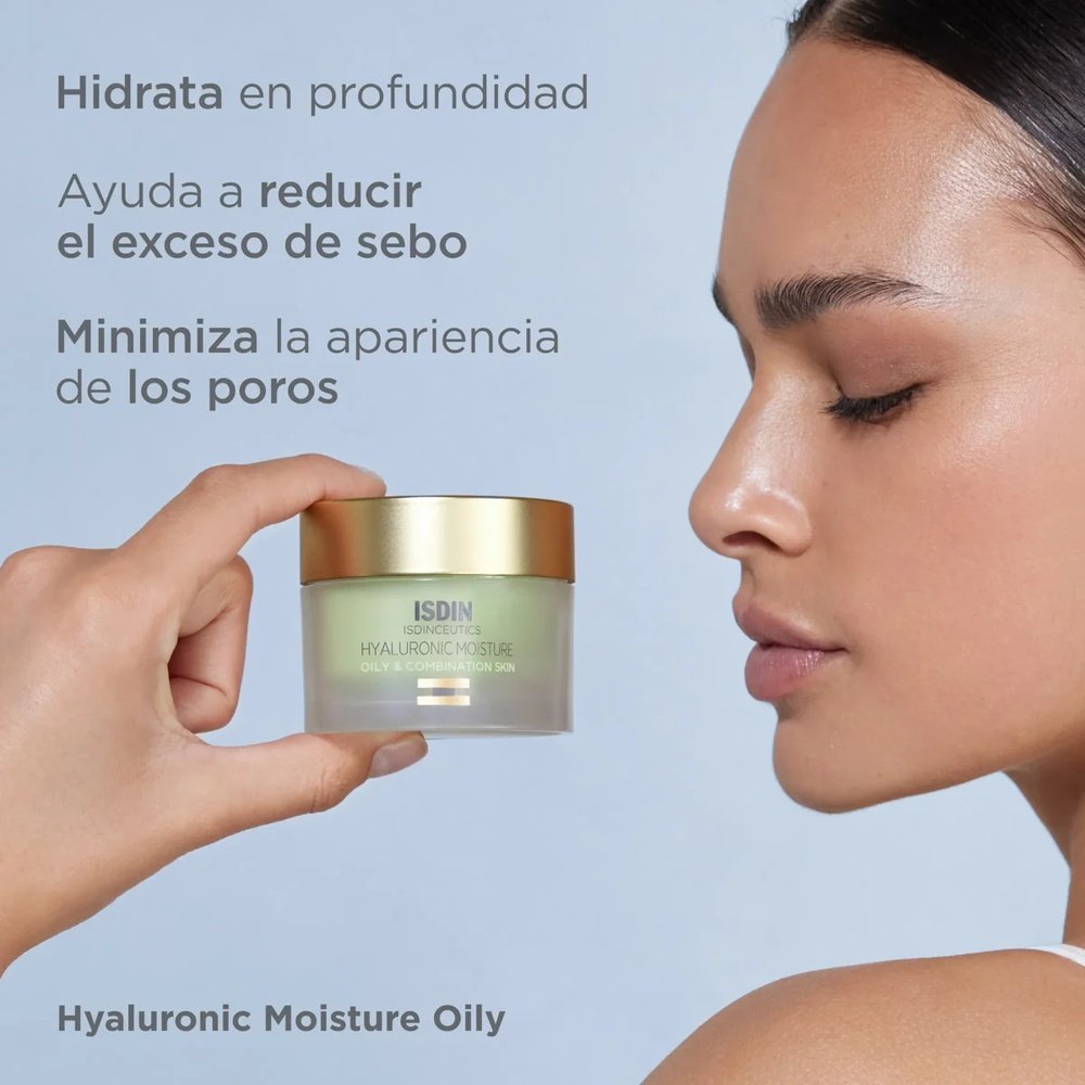isdin – isdinceutics hyaluronic moisture creme hydratante peau mixte a grasse – 50g isdin – isdinceutics hyaluronic moisture creme hydratante peau mixte a grasse – 50g