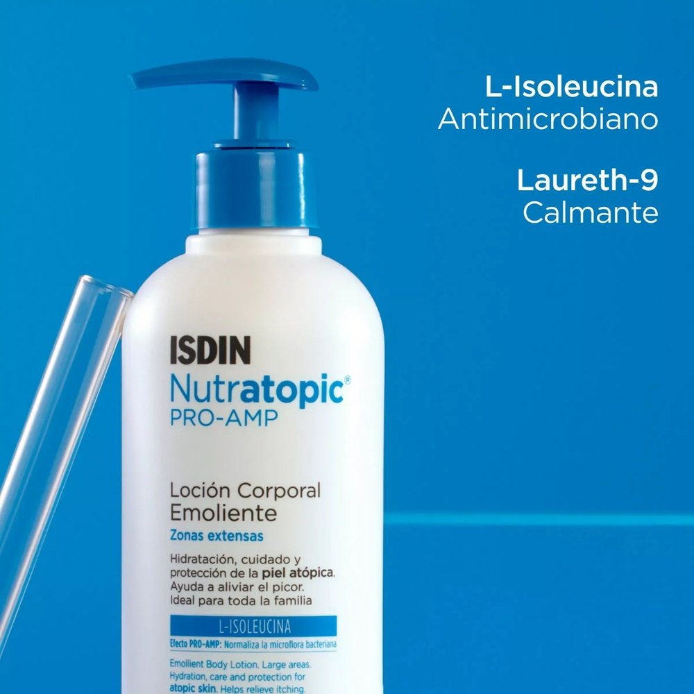isdin – nutratopic pro amp lotion emolliente – 400ml isdin – nutratopic pro amp lotion emolliente – 400ml