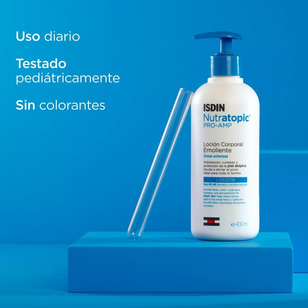 isdin – nutratopic pro amp lotion emolliente – 400ml isdin – nutratopic pro amp lotion emolliente – 400ml