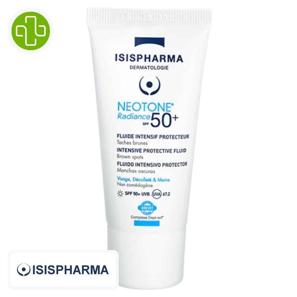 isispharma – neotone radiance spf50+ fluide intensif protecteur – 30ml