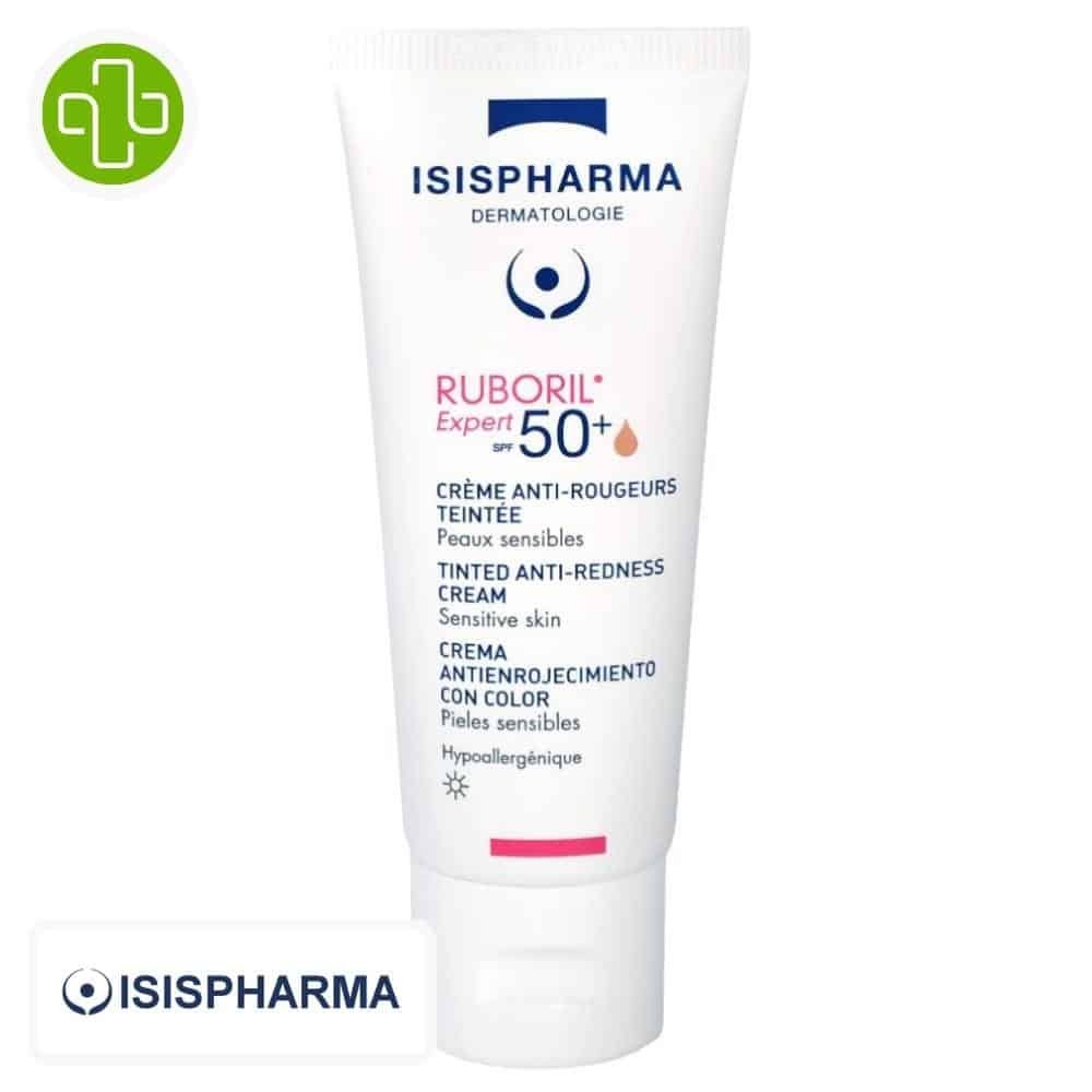 isispharma – ruboril expert spf50+ creme anti rougeurs teintee – 40ml