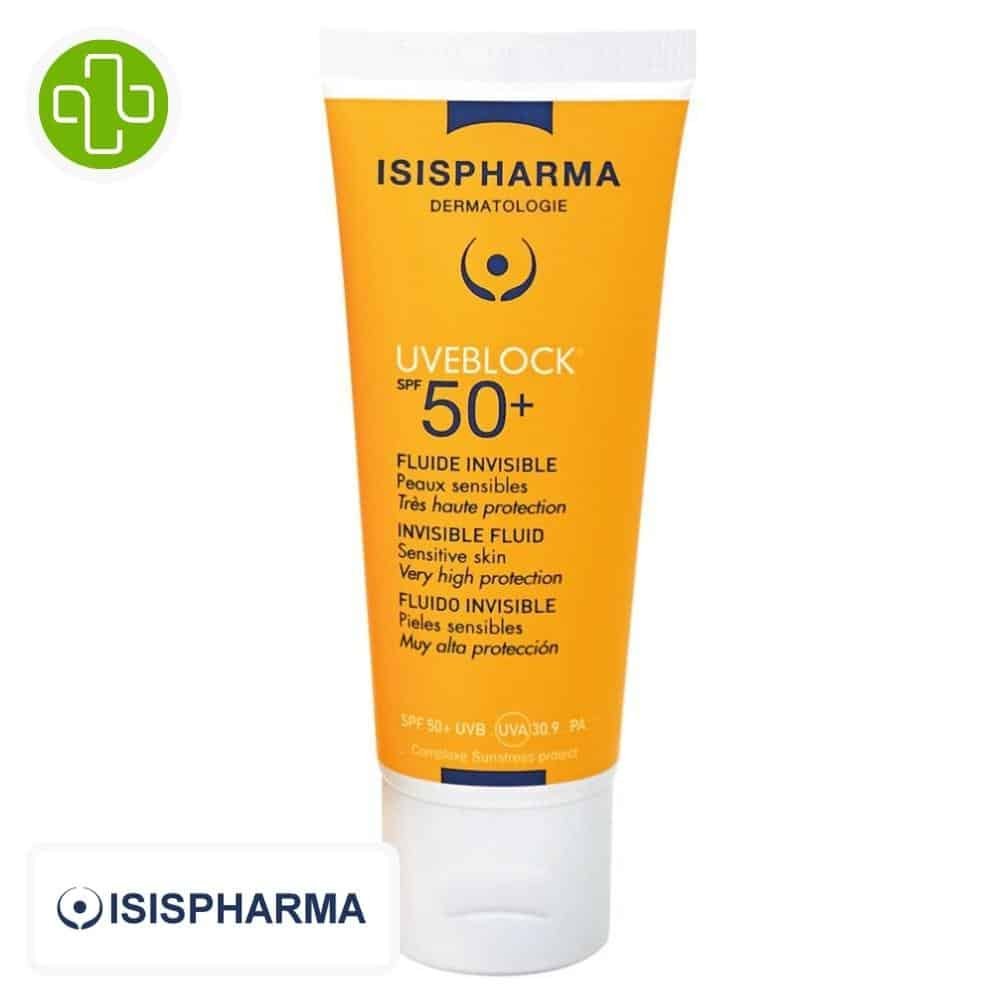 isispharma – uveblock fluide teinte spf50+ – 40ml