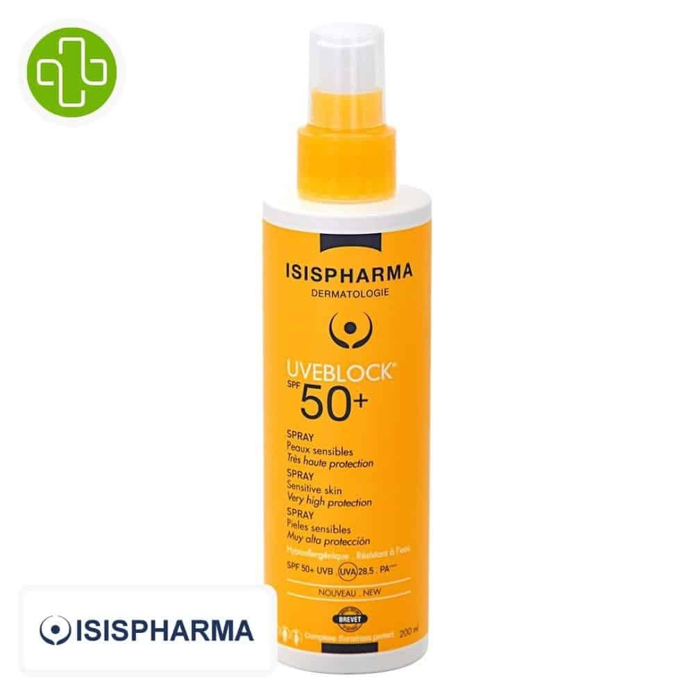 isispharma – uveblock spf50+ spray – 200ml