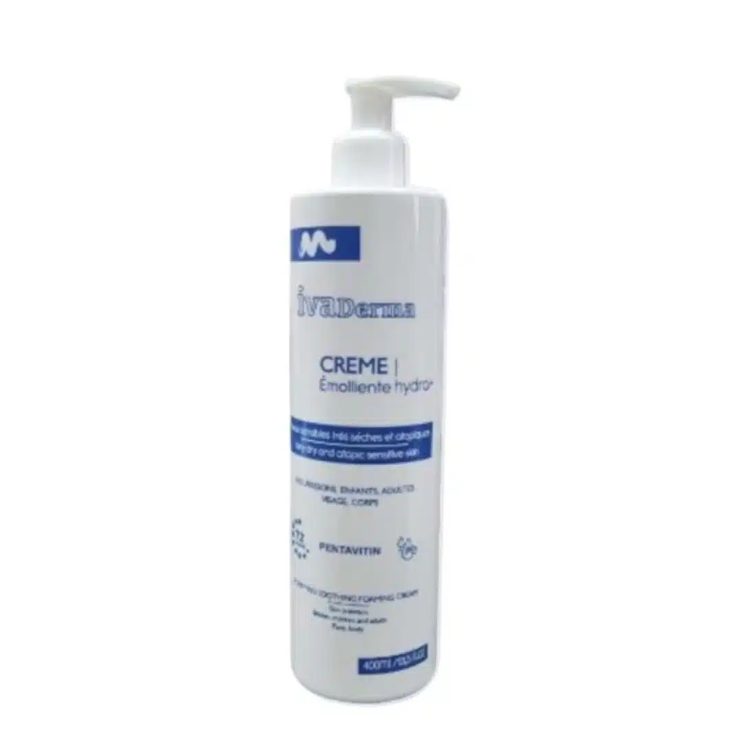 ivaderma – creme emollient hydra+ – 400ml