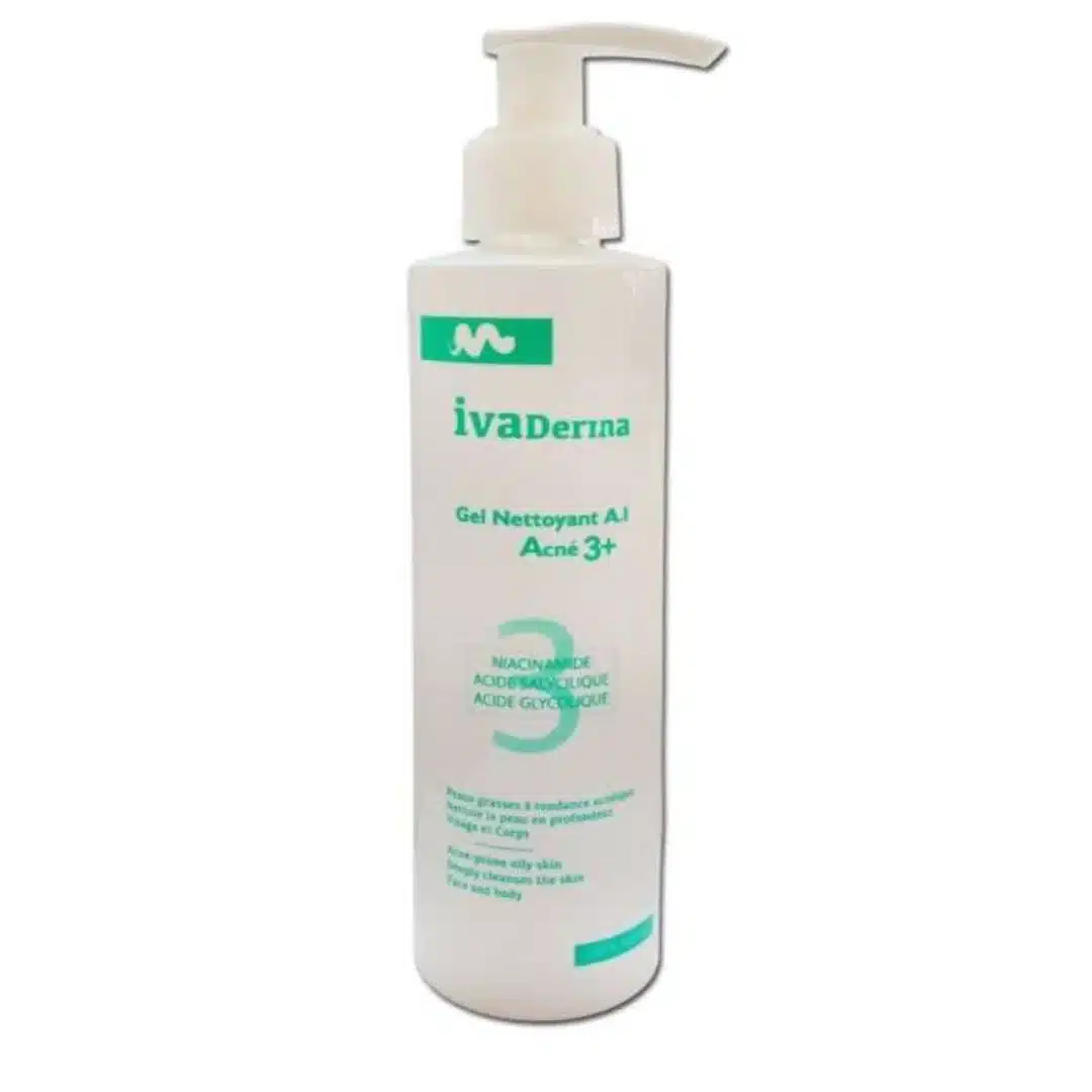 ivaderma – gel nettoyant a.i acne 3+ – 200ml