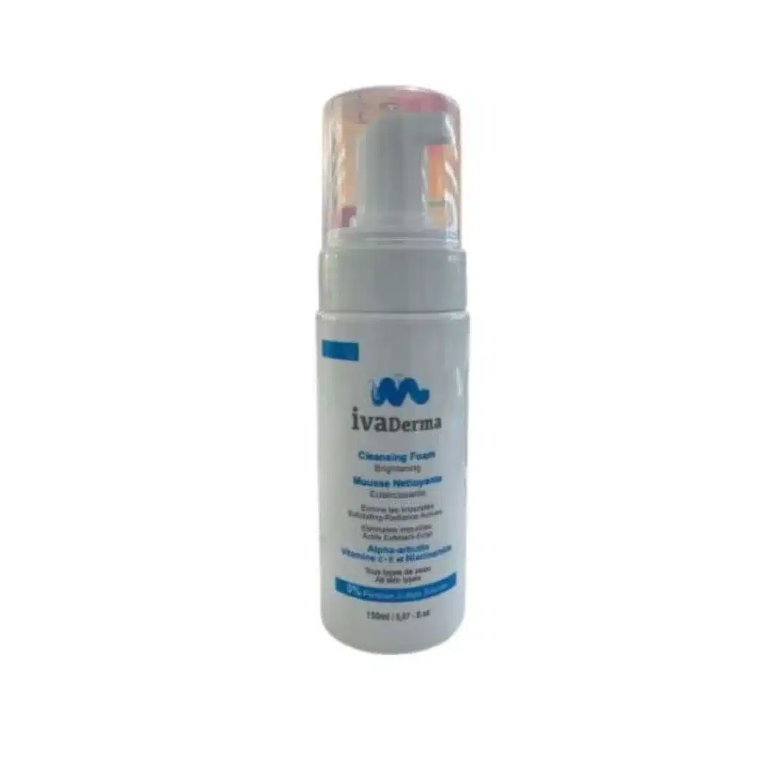 ivaderma – mousse nettoyant eclaircissant – 150ml