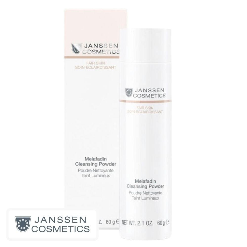 janssen cosmetics – (soin eclaircissant) melafadin poudre nettoyante teint lumineux – 60g