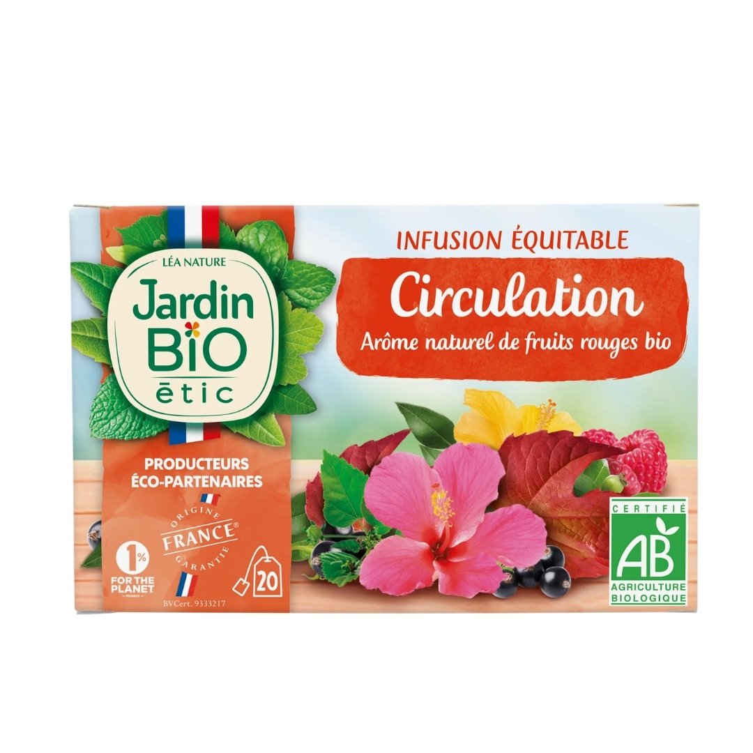 jardin bio – infusion circulation sanguine 20 sachet