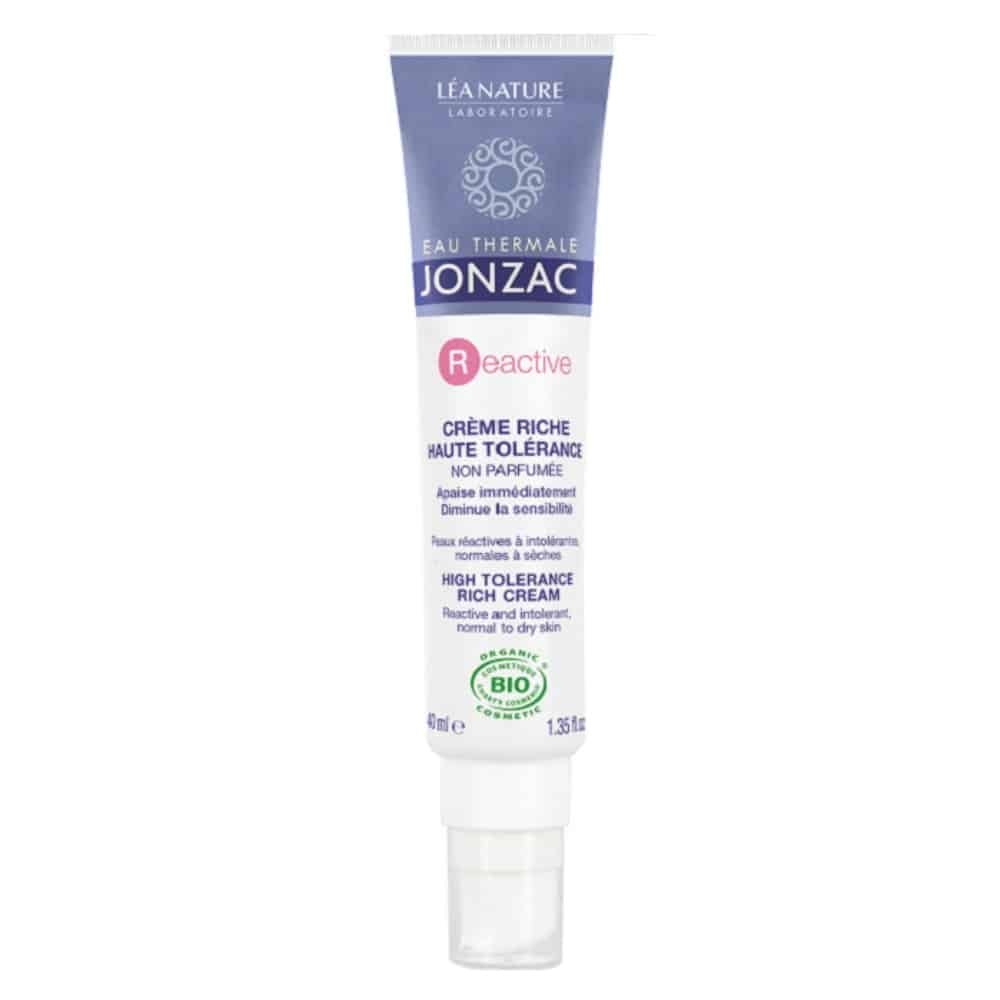 jonzac – reactive creme riche haute tolerance bio – 40ml