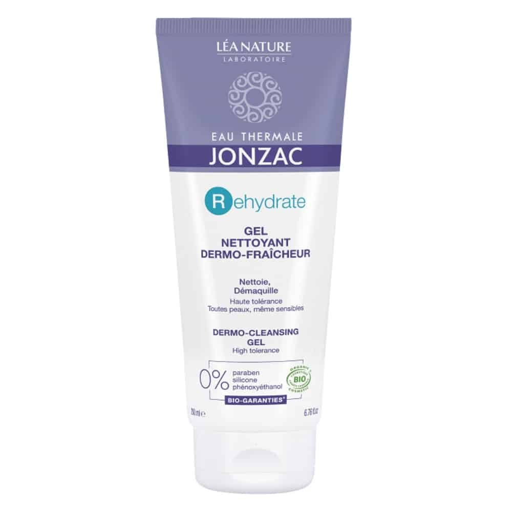 jonzac – rehydrate gel nettoyant dermo fraicheur bio – 200ml
