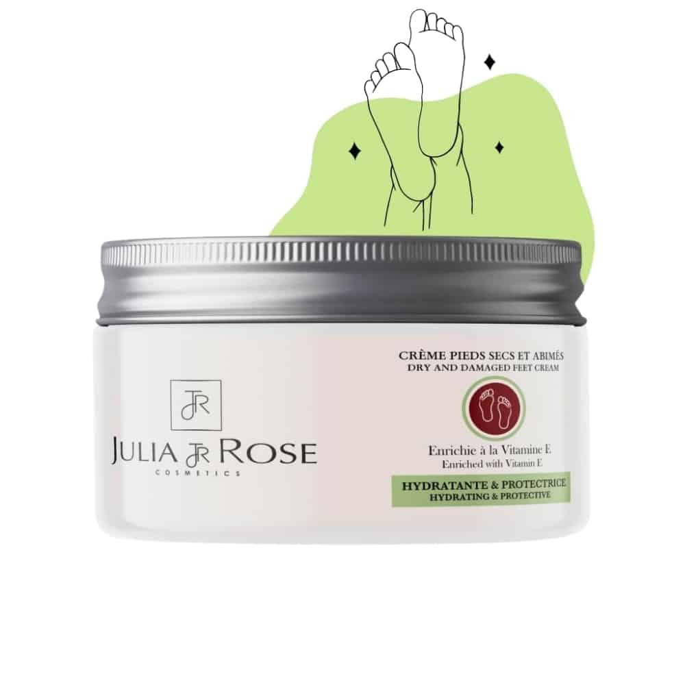 julia et rose – creme pieds secs et abimes hydratante et protectrice – 100ml
