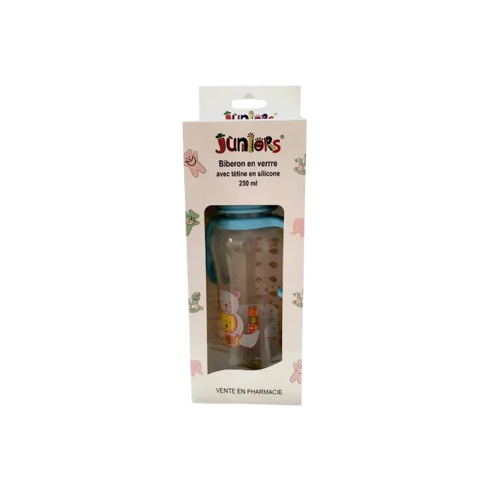 juniors – biberon en verre simple – 240ml