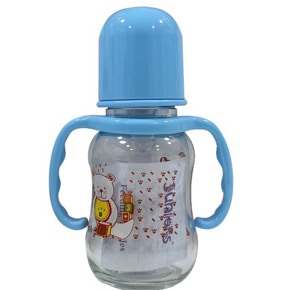 juniors – biberons en verre+poignet pm – 125ml