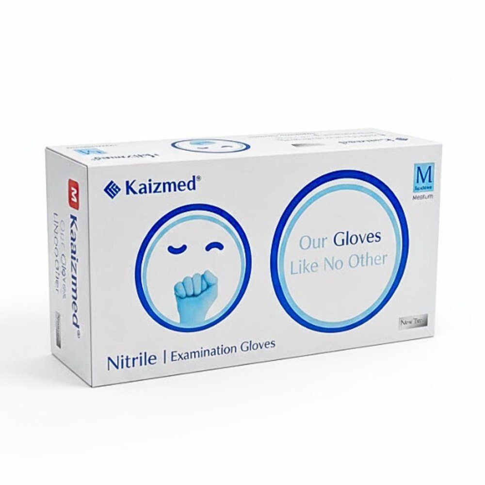 kaizmed – gant medium nitrile 100 pieces