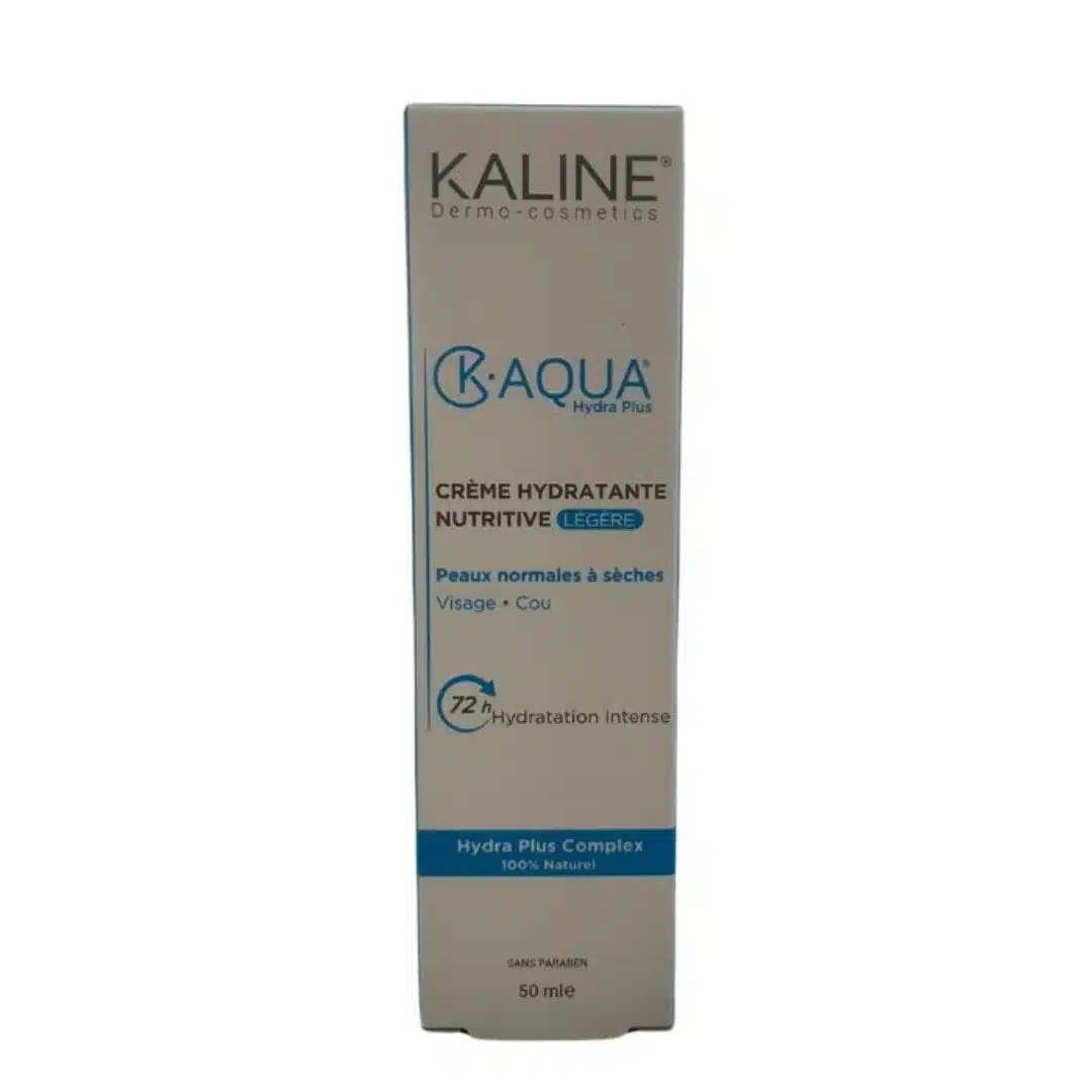 kaline – k.aqua creme hydratante nutritive legere peaux normal a seches – 50ml