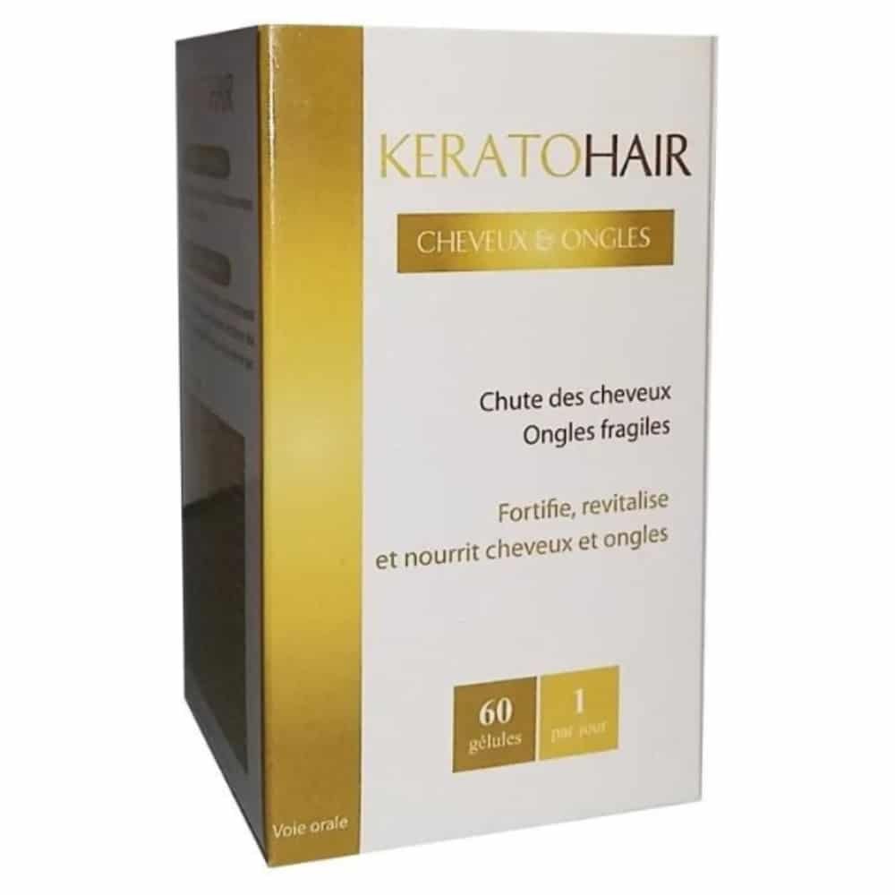 keratohair – chute de cheveux et ongles fragilises – 60 gelules