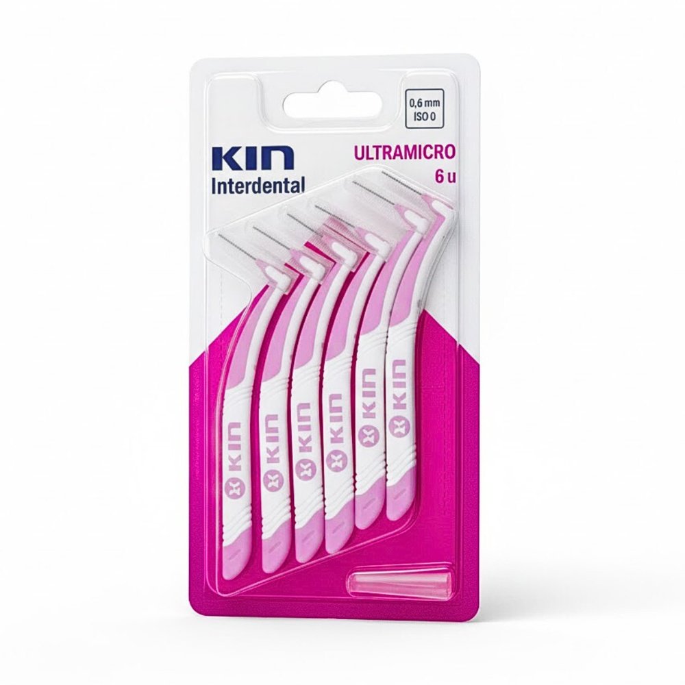 kin – clinic brossettes interdentaire 0.6mm ultramicro – 6unites