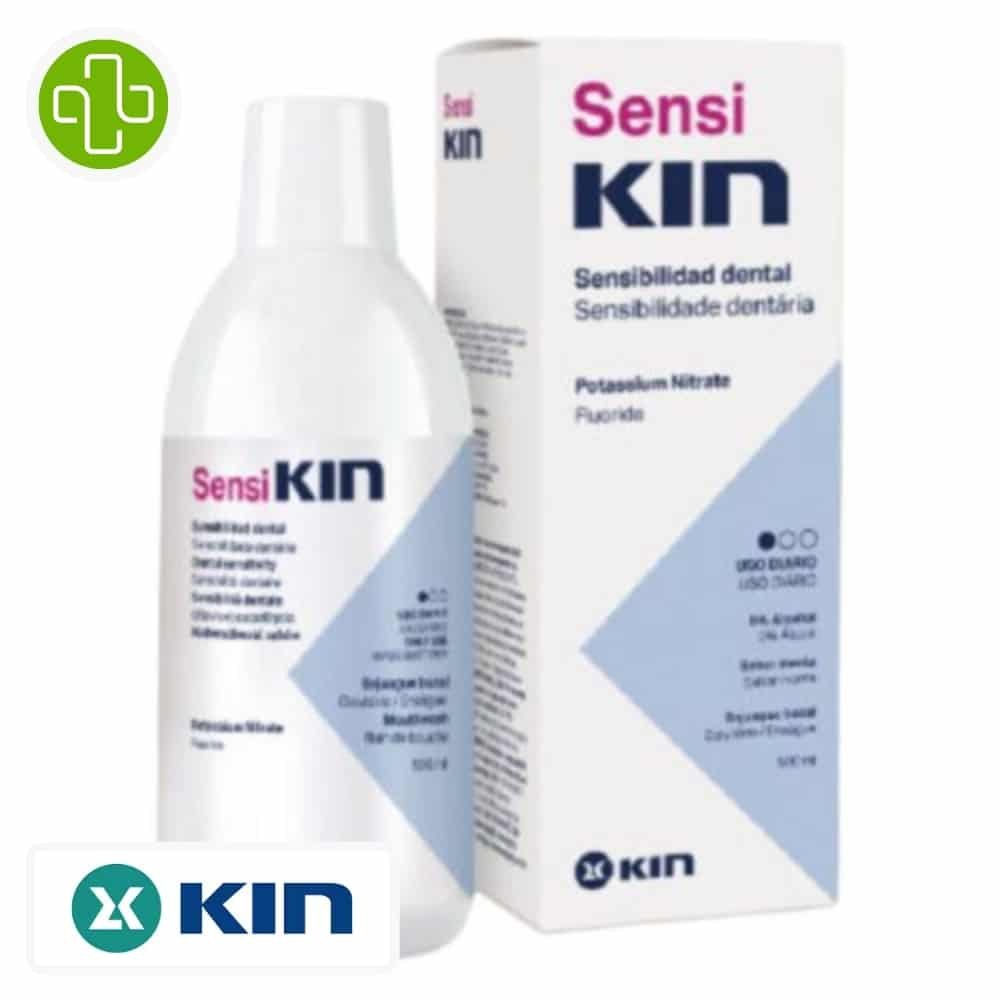 kin – sensi bain de bouche sensibilite dentaire usage quotidien – 250ml
