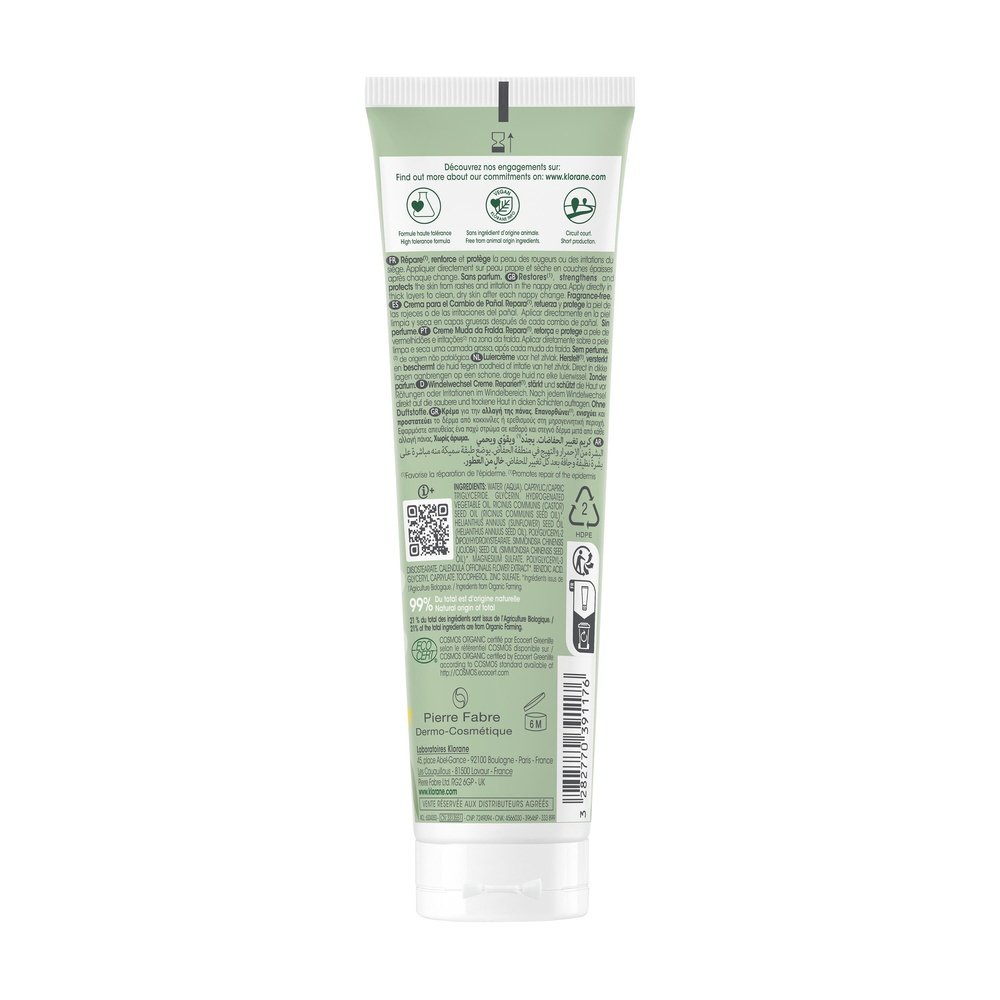 klorane – bebe creme de change bio – 100ml klorane – bebe creme de change bio – 100ml