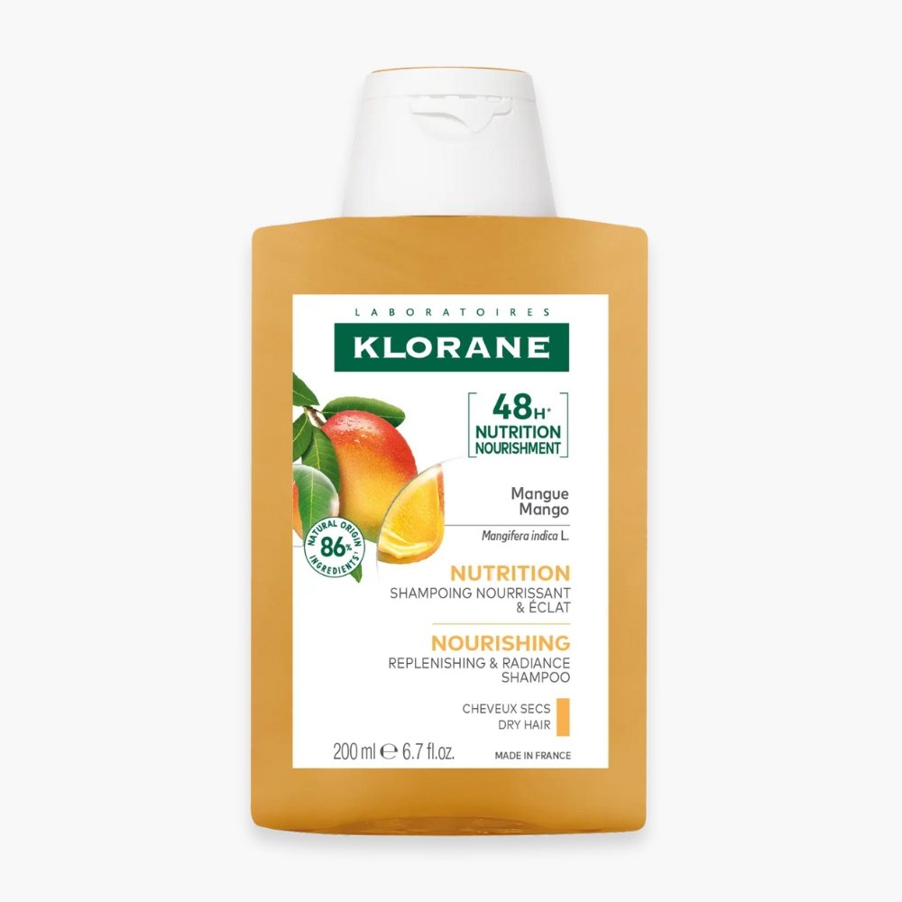 klorane – mangue shampoing nutrition cheveux secs – 200ml