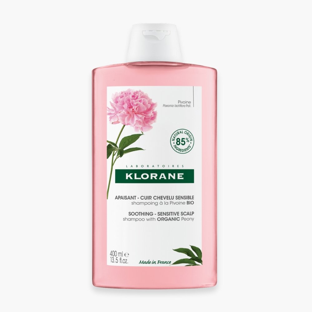 klorane – pivoine bio shampoing apaisant – 400ml