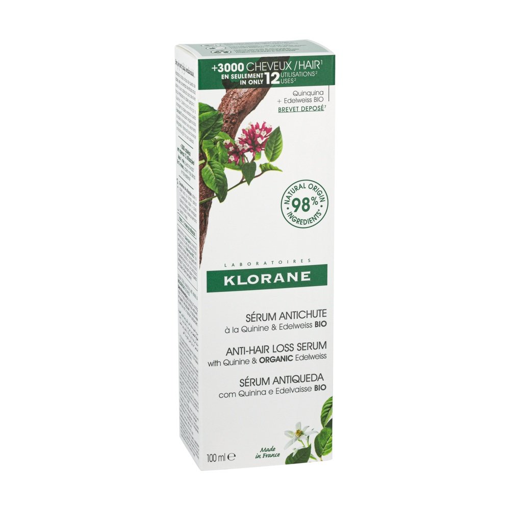 klorane – quinine et edelweiss bio serum fortifiant – 100ml klorane – quinine et edelweiss bio serum fortifiant – 100ml