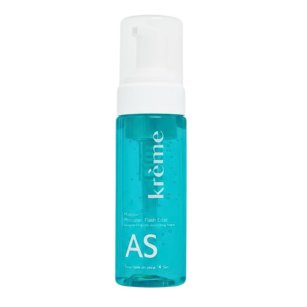 kreme – mousse nettoyant flash eclat – 150ml