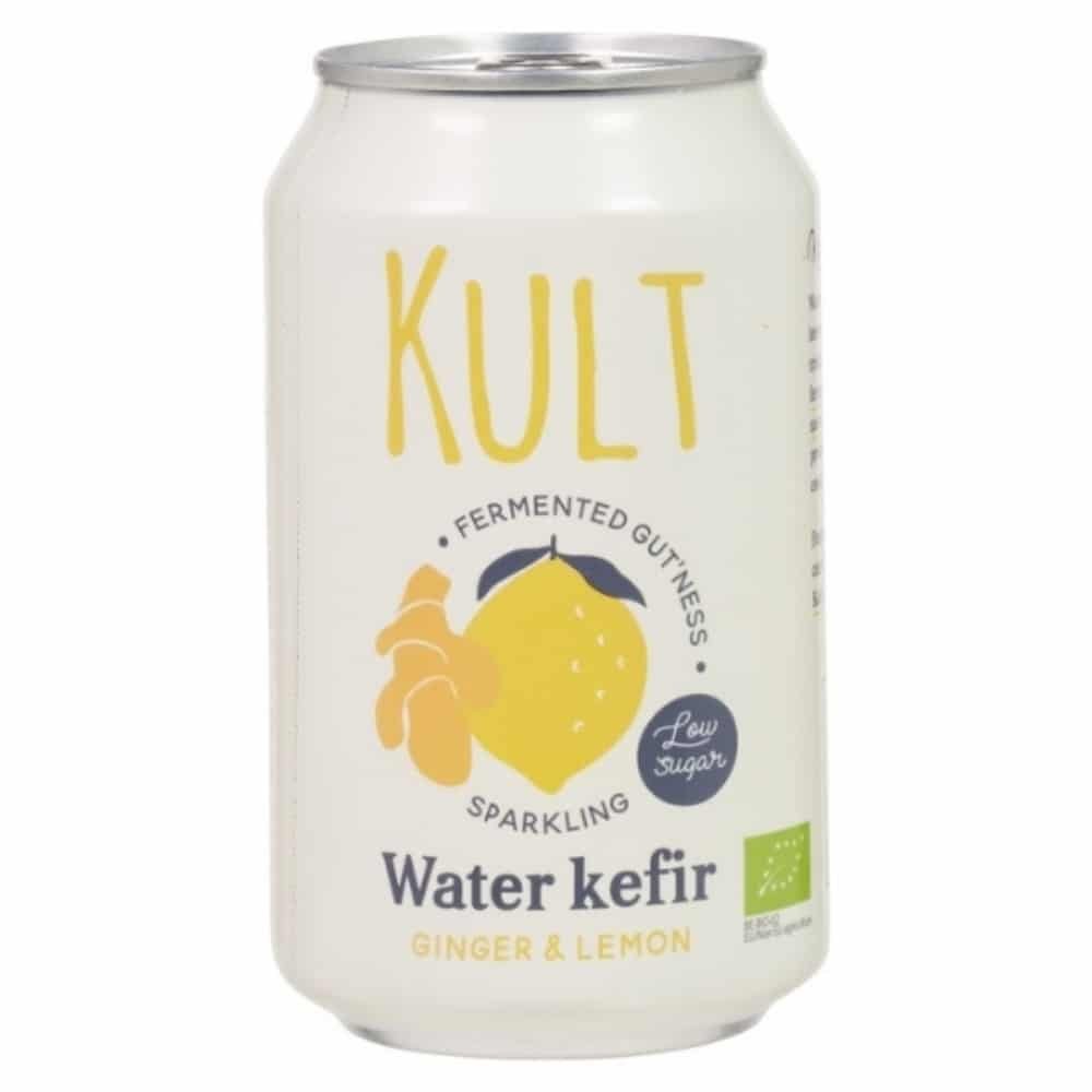 kult kefir – d’eau gazeuse gingembre et citron bio – 330ml