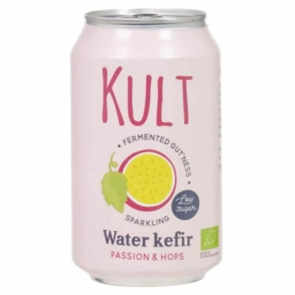 kult kefir – d’eau gazeuse passion et houblon bio – 330ml
