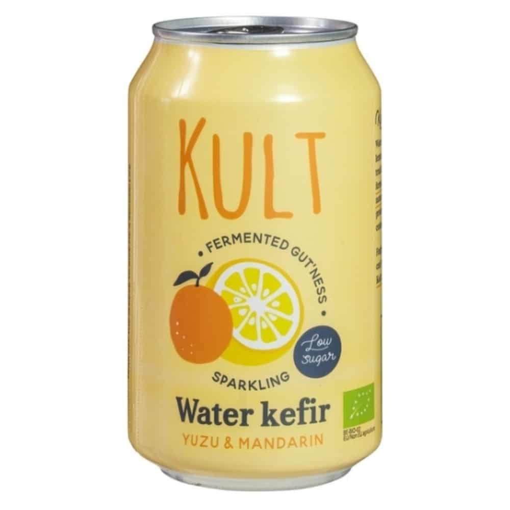 kult kefir – d’eau gazeuse yuzu et madarine bio – 330ml