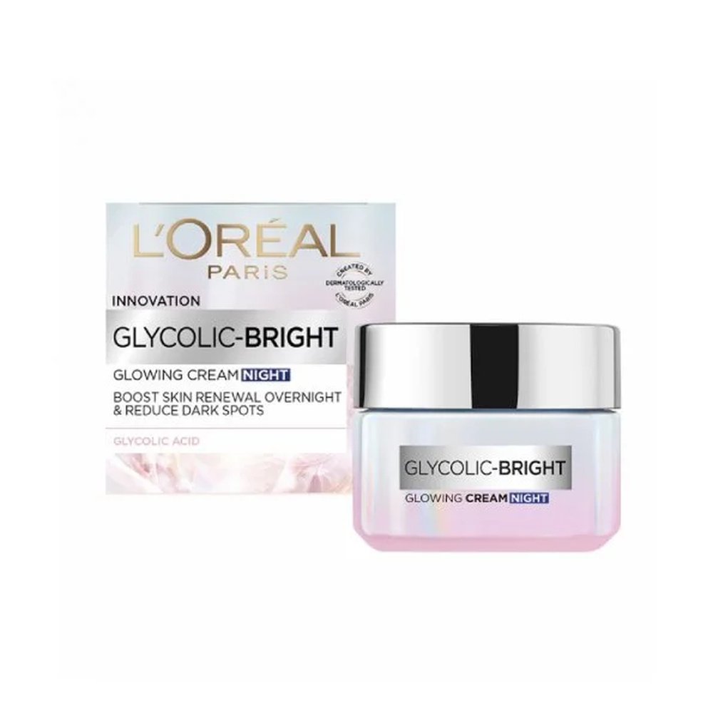 l’oreal paris – glycolic bright creme de nuit – 50ml