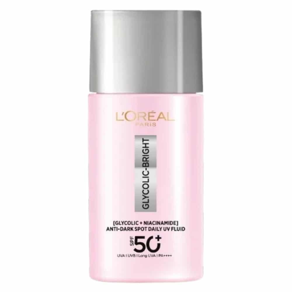 l’oreal paris – glycolic bright fluide uv anti taches spf50+ – 50ml