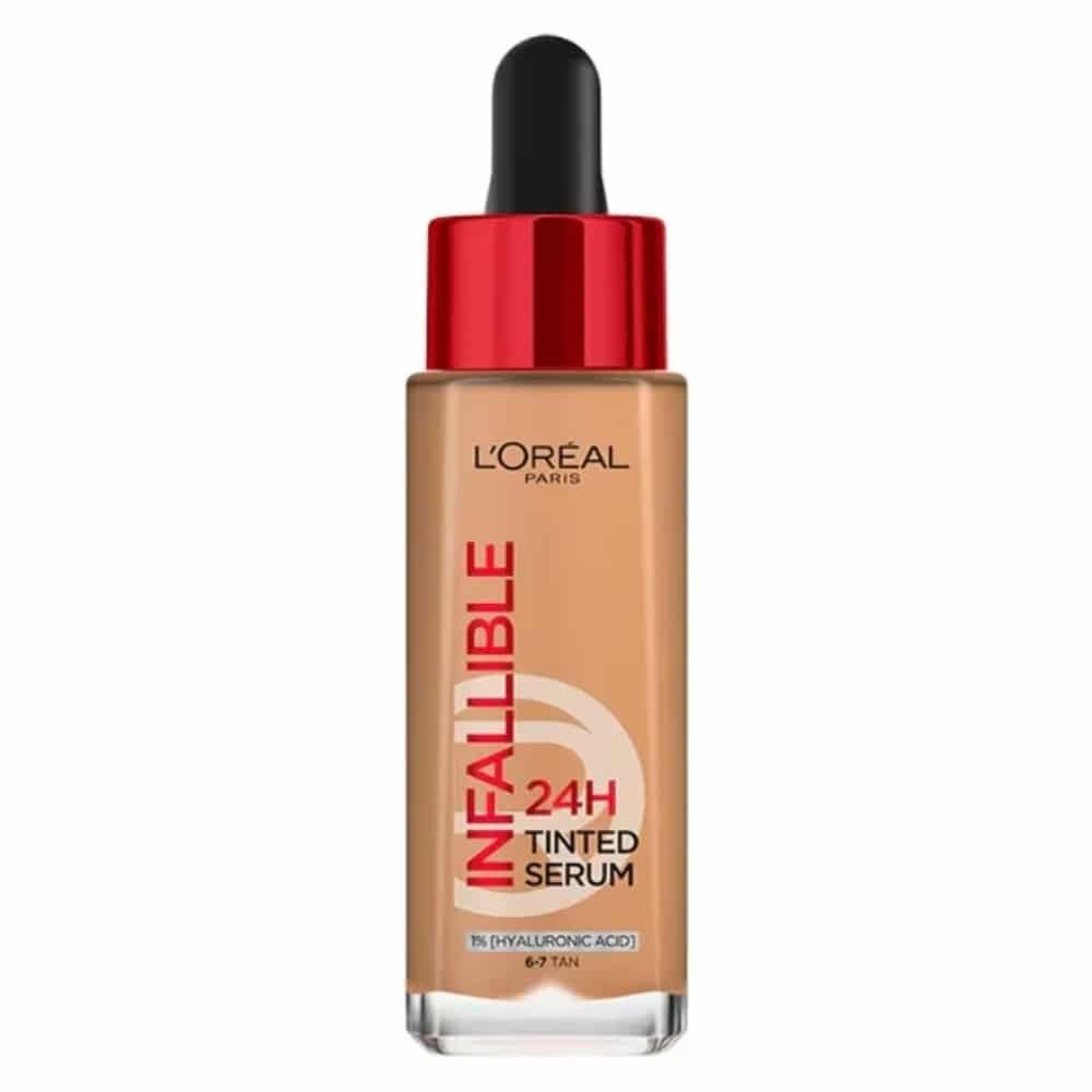 l’oreal paris – infaillible fond de teint serum teinte 6 7 tan 24h – 30ml