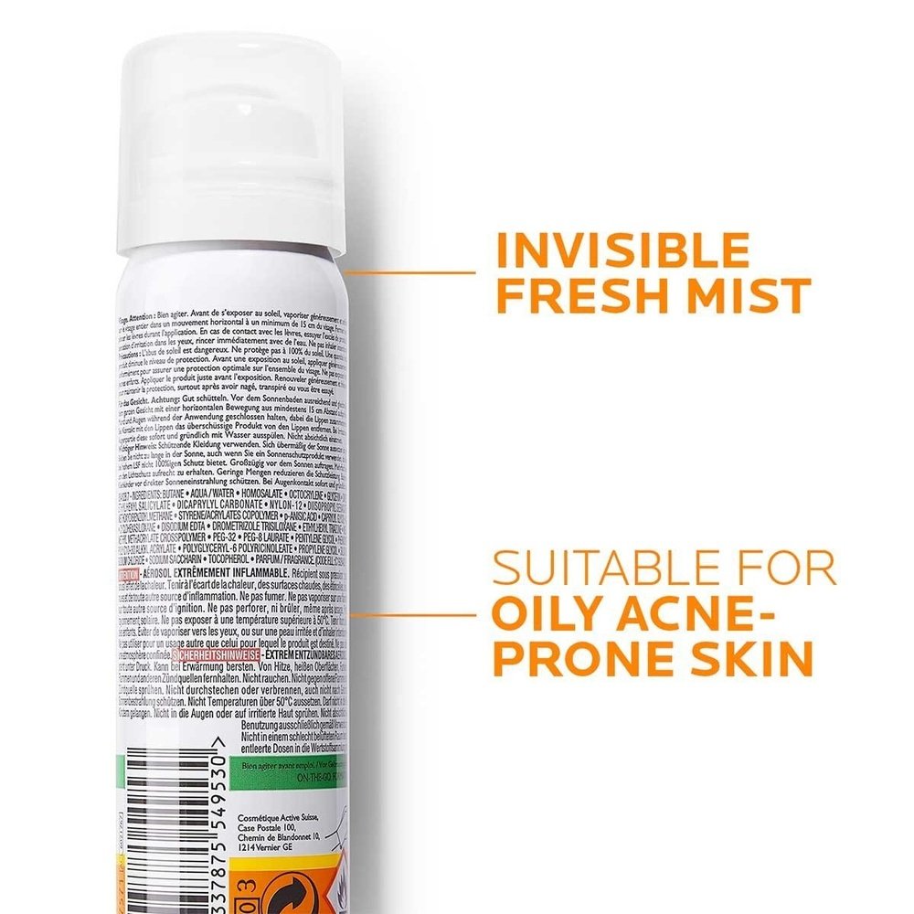 la roche posay – anthelios brume fraiche invisible anti brillance spf50 – 75ml la roche posay – anthelios brume fraiche invisible anti brillance spf50 – 75ml