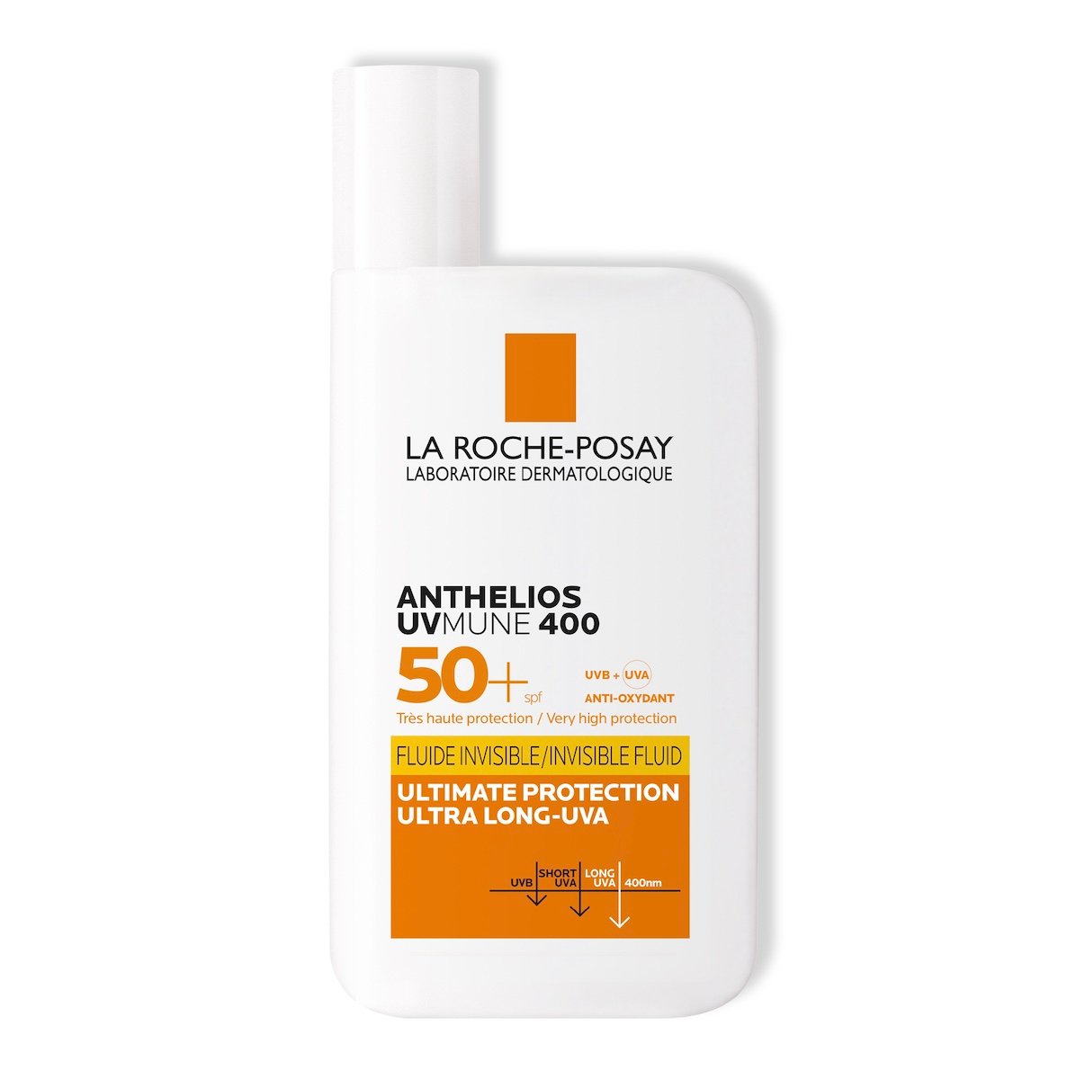 la roche posay – anthelios uvmune 400 crème solaire fluide invisible shaka | peaux sensibles | 50ml – (destockage)