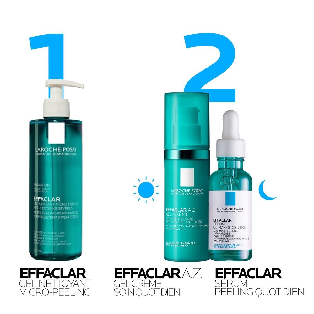 la roche posay – effaclar a.z. gel creme anti imperfections – 40ml la roche posay – effaclar a.z. gel creme anti imperfections – 40ml
