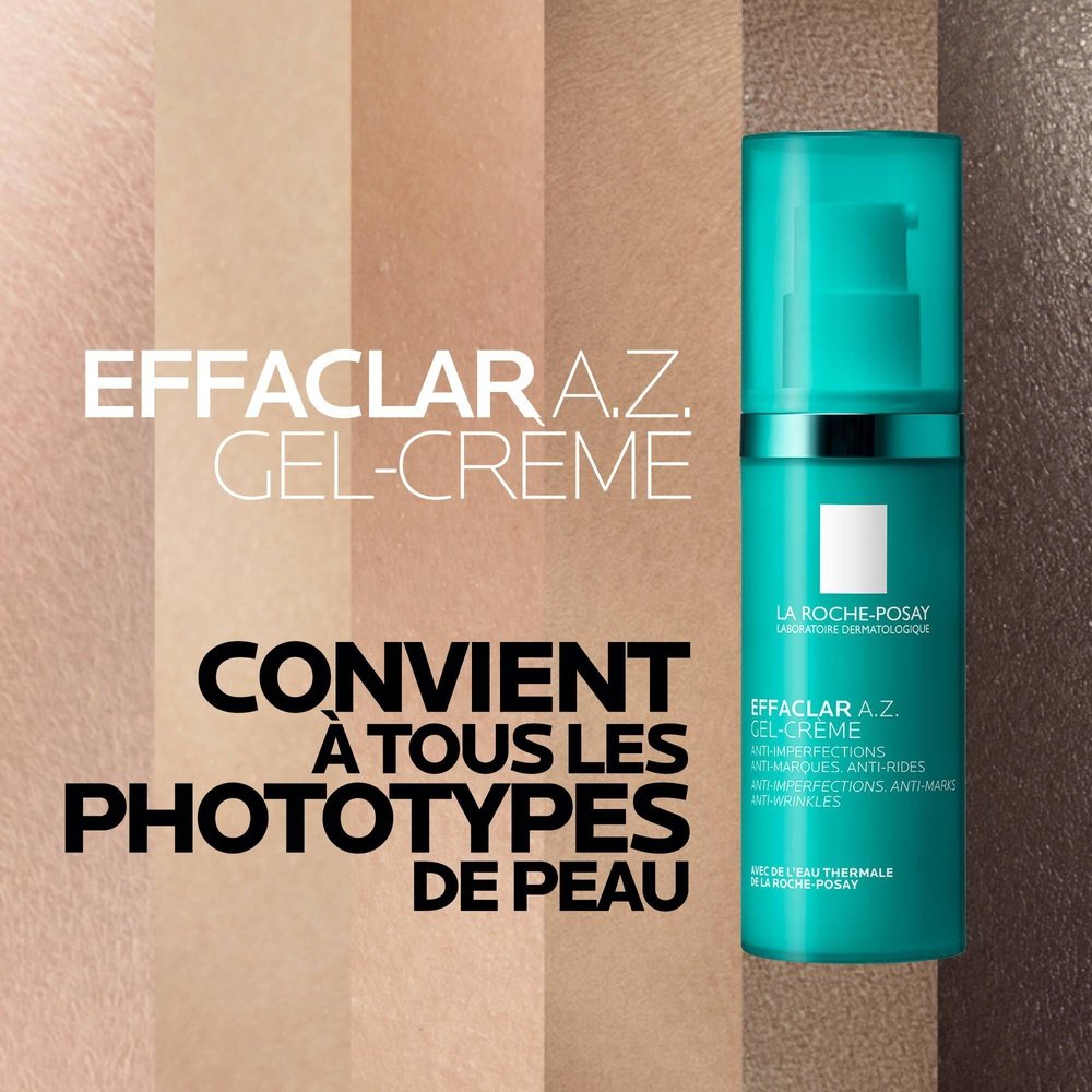 la roche posay – effaclar a.z. gel creme anti imperfections – 40ml la roche posay – effaclar a.z. gel creme anti imperfections – 40ml