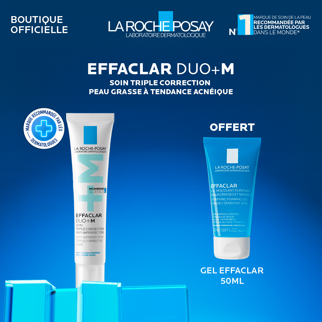 🎁 pack 🎁 – la roche posay – effaclar duo+ 40ml + effaclar gel moussant 50ml pack